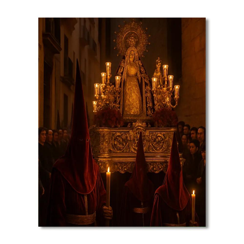 Easter Procession In Seville Painting by numbers kit