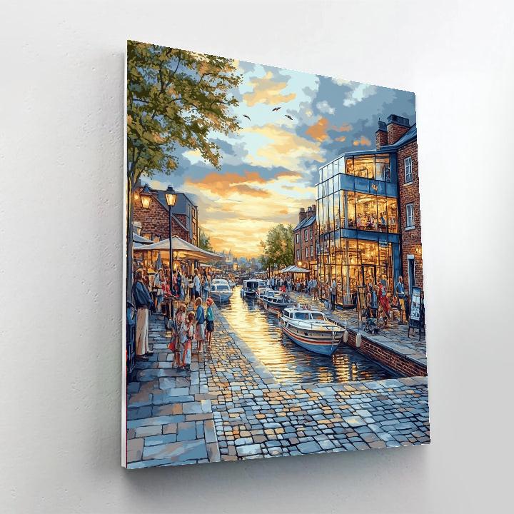 Old Port Waterfront Montreal Canada paint by number