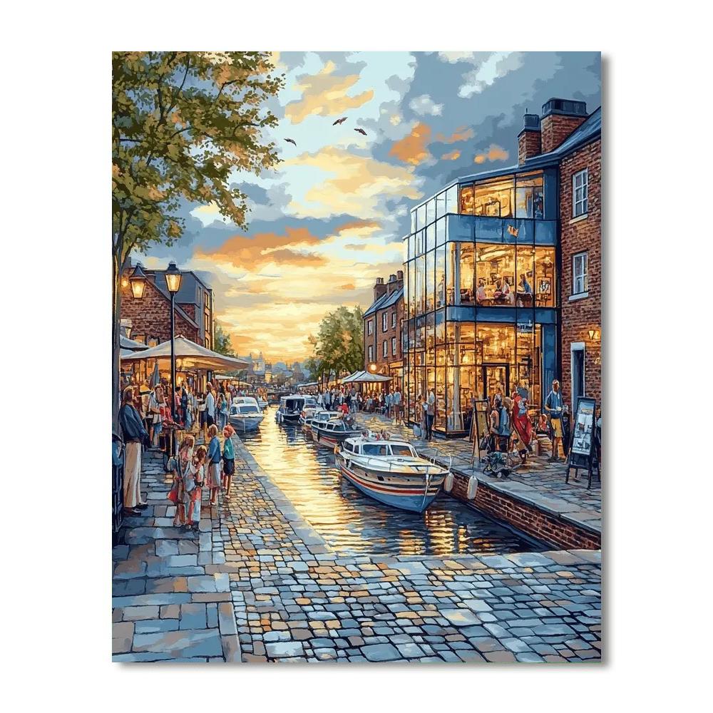 Old Port Waterfront Montreal Canada paint by number