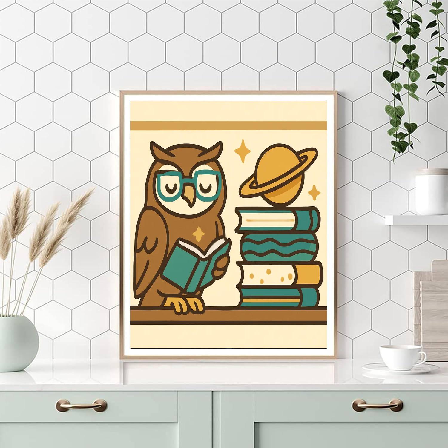 Orbit Owl Library Numbered painting kits