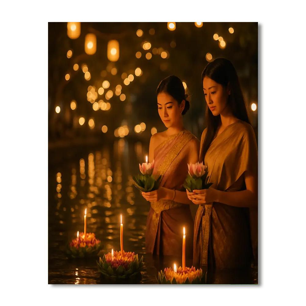 Black Friday Temple Light Offerings Paint by numbers kits