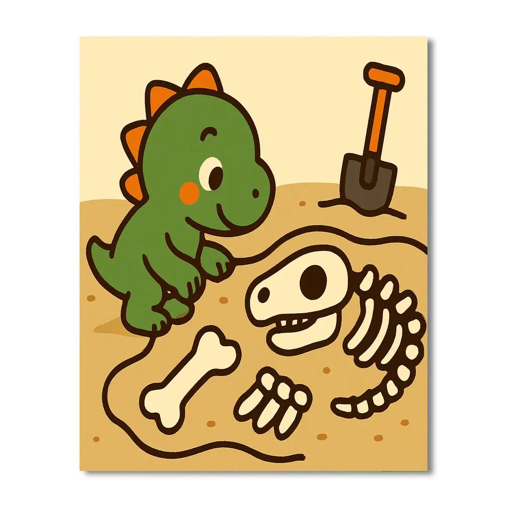 Fossil Foss Explorer paint by color