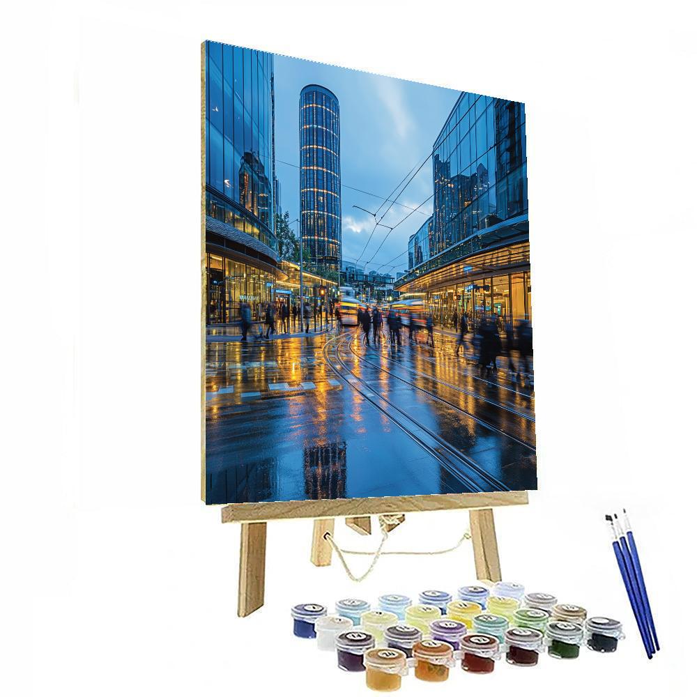 Potsdamer Platz Modern Square Berlin Germany Number painting