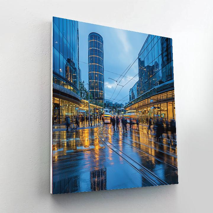 Potsdamer Platz Modern Square Berlin Germany Number painting