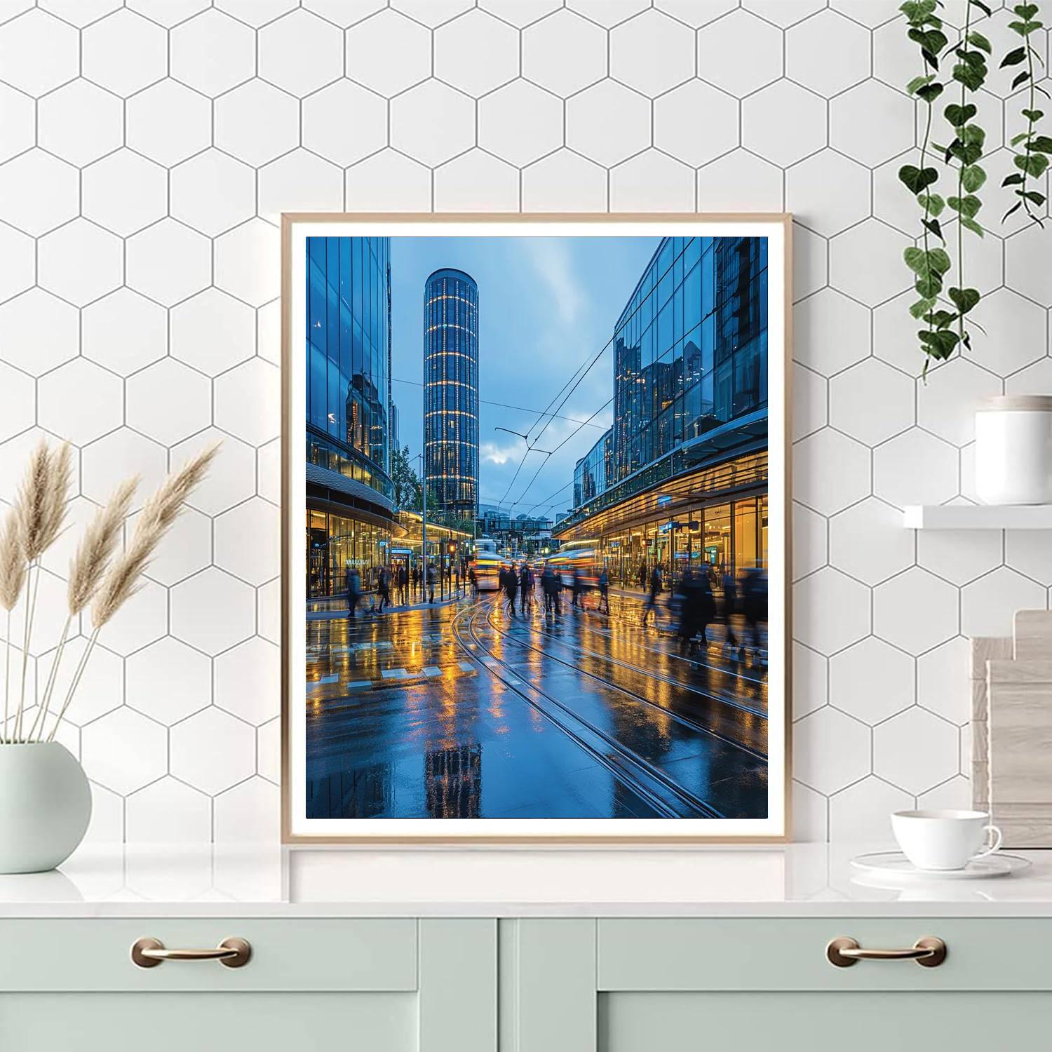 Potsdamer Platz Modern Square Berlin Germany Number painting