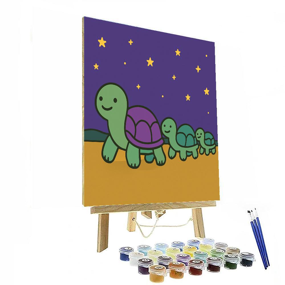 Twilight Turtle Train Number painting