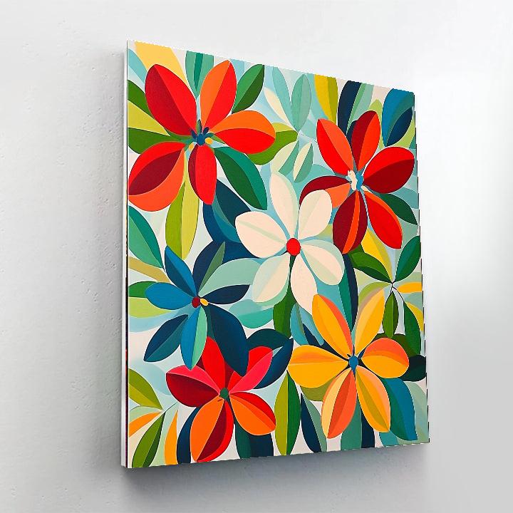 Henri Matisse Inspired Bold Floral Patterns painting number kit