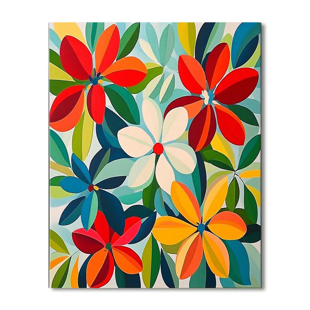 Henri Matisse Inspired Bold Floral Patterns painting number kit