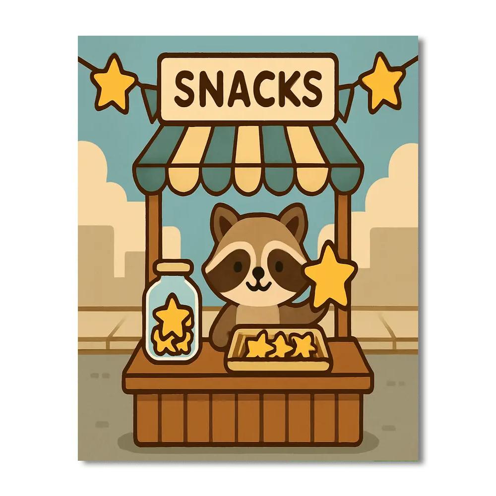 Stellar Snack Shop paint by color