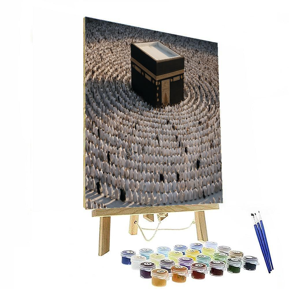 Hajj Pilgrims At Tawaf painting number kit