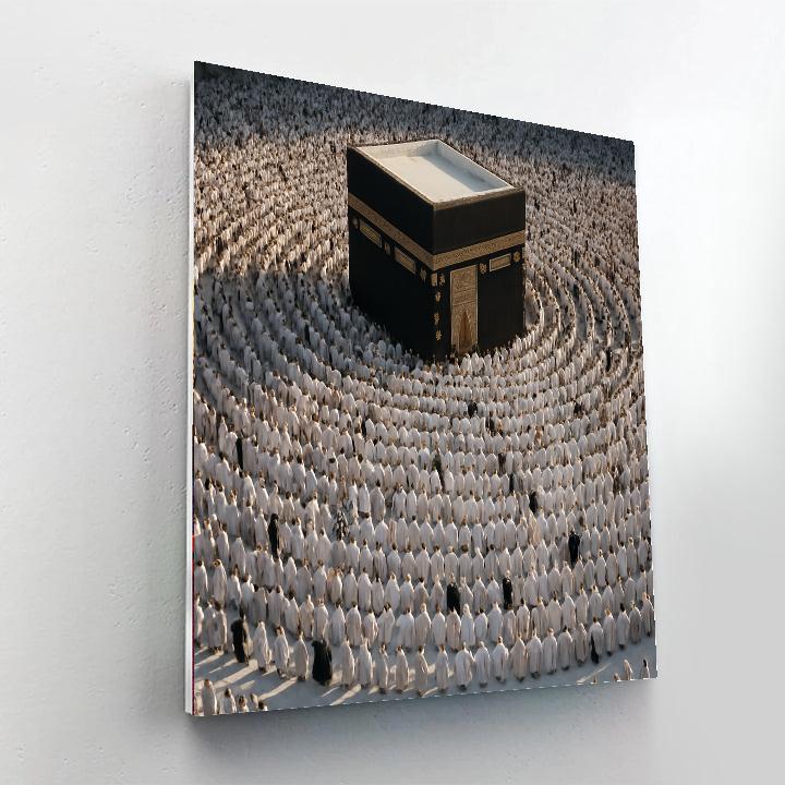 Hajj Pilgrims At Tawaf painting number kit