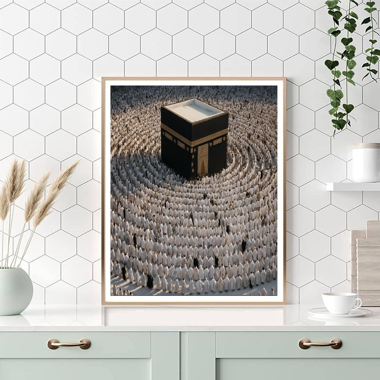 Hajj Pilgrims At Tawaf painting number kit