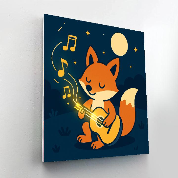 Moonbeam Music Fox DIY paint by numbers