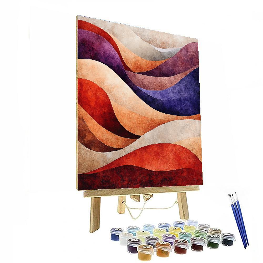 Georgia O’Keeffe Inspired Abstract Desert Shapes Paint by numbers kits