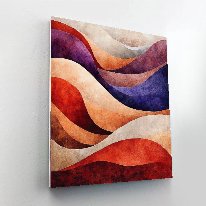 Georgia O’Keeffe Inspired Abstract Desert Shapes Paint by numbers kits