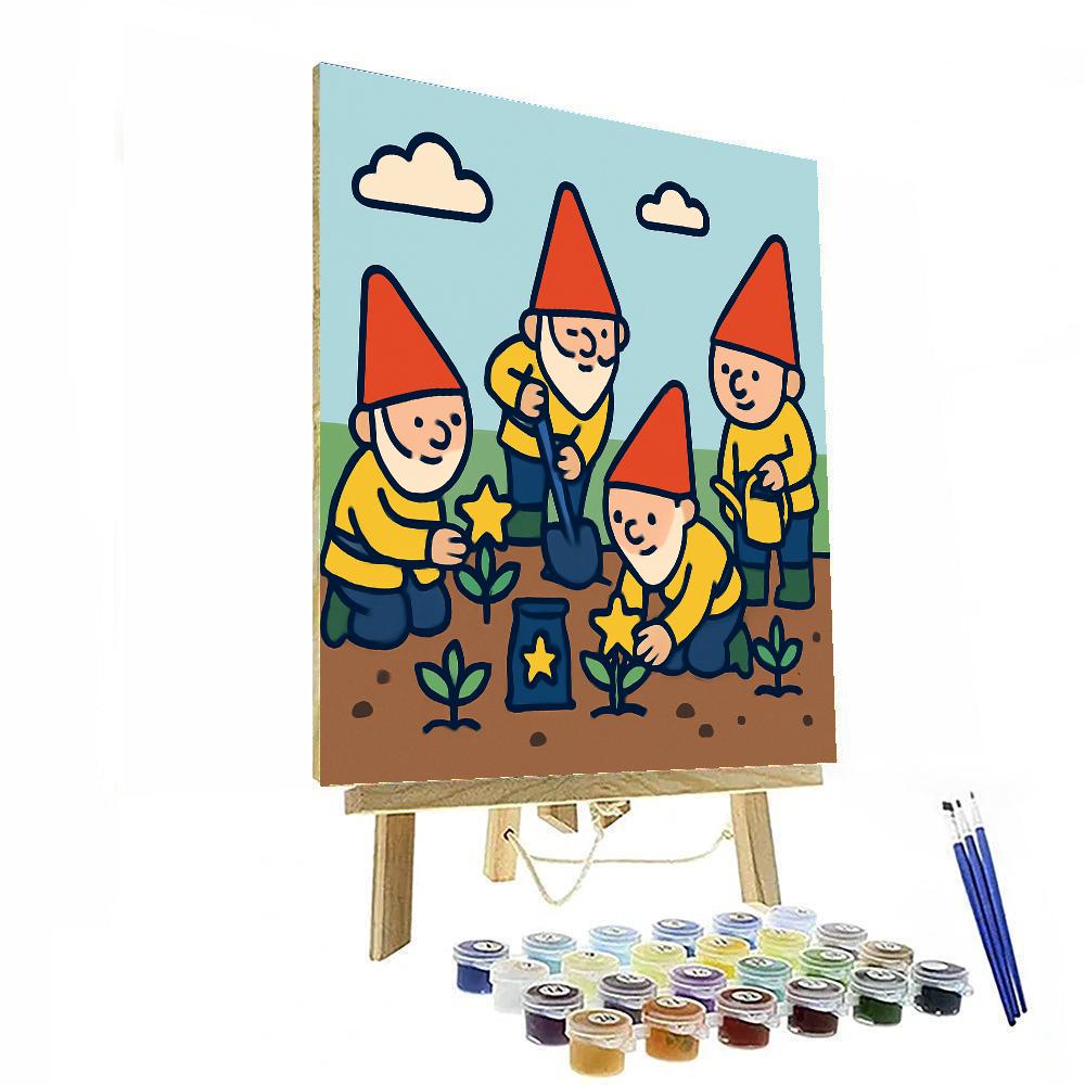 Galaxy Garden Gnomes Paint by numbers kits