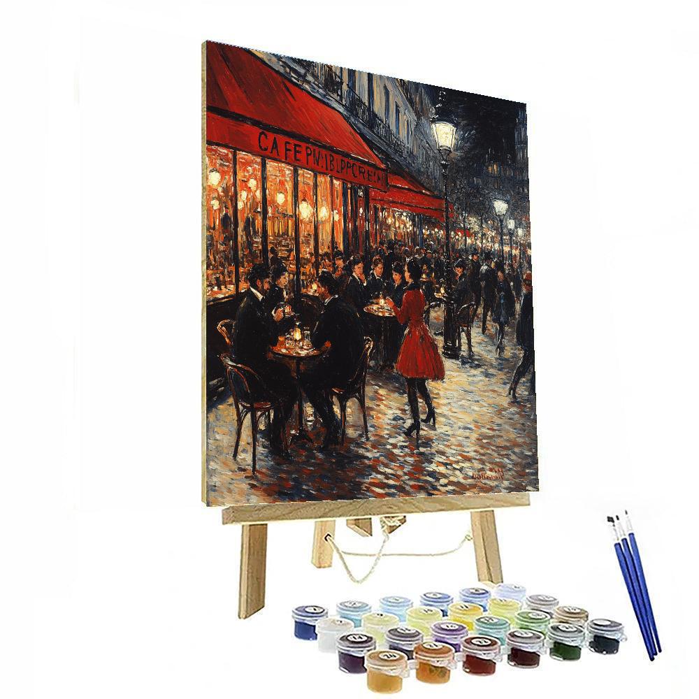 Henri De Toulouse-Lautrec Inspired Vintage Paris Cafe Number painting
