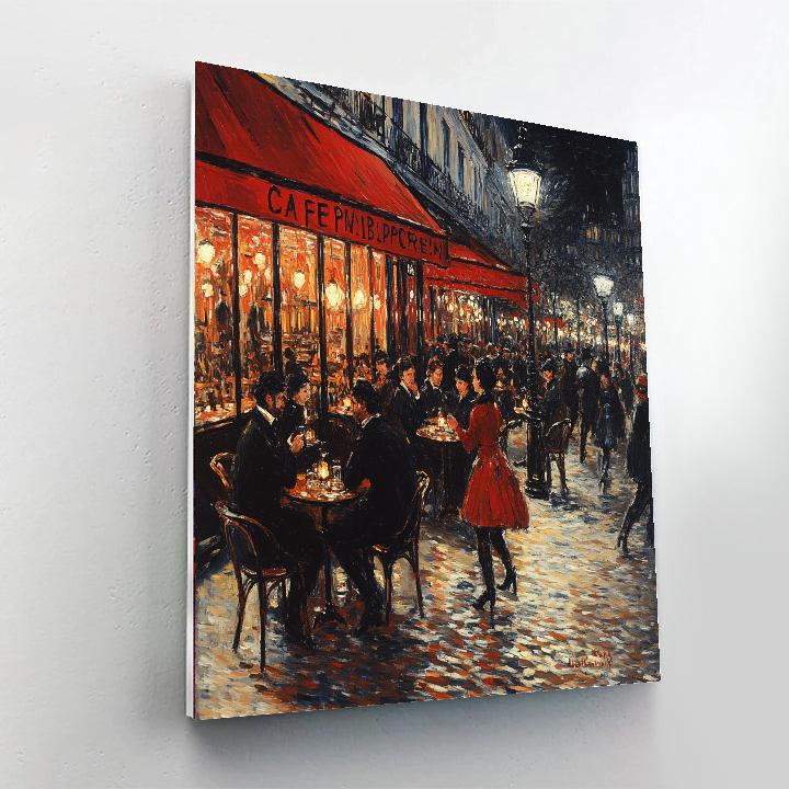 Henri De Toulouse-Lautrec Inspired Vintage Paris Cafe Number painting