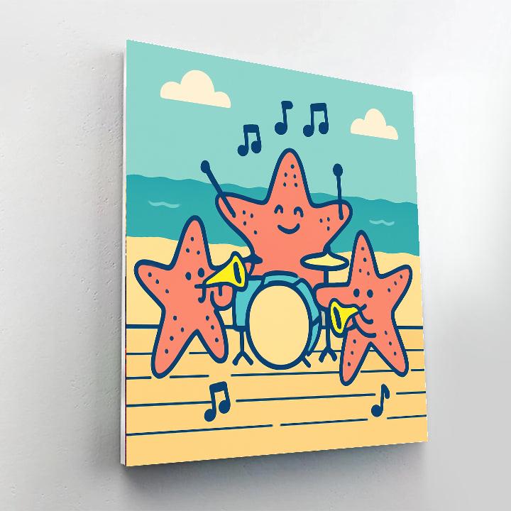 Starfish Street Band paint by numbers