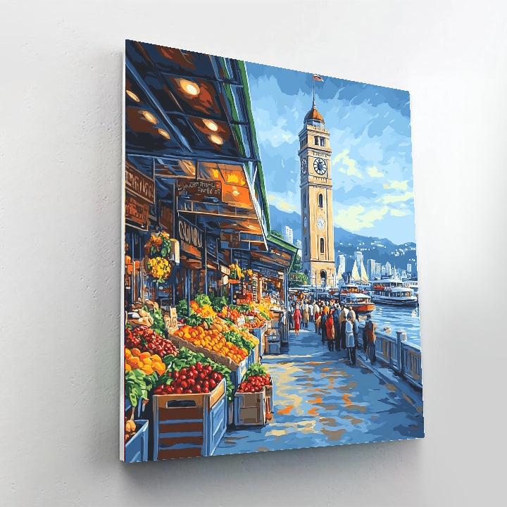 Ferry Building Marketplace San Francisco United States Paint by numbers art