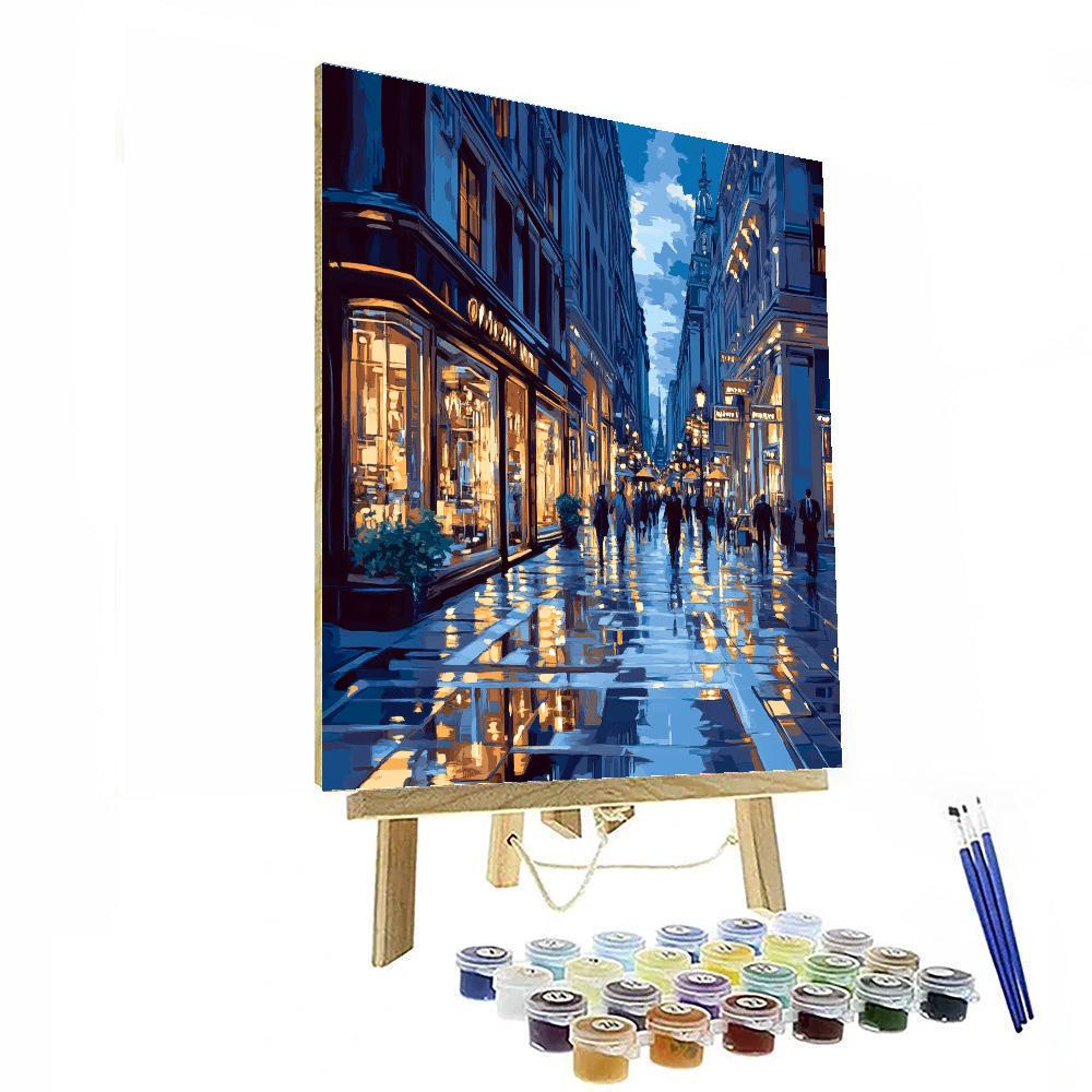 Ginza Neon Streets Tokyo Japan Paint by numbers kits