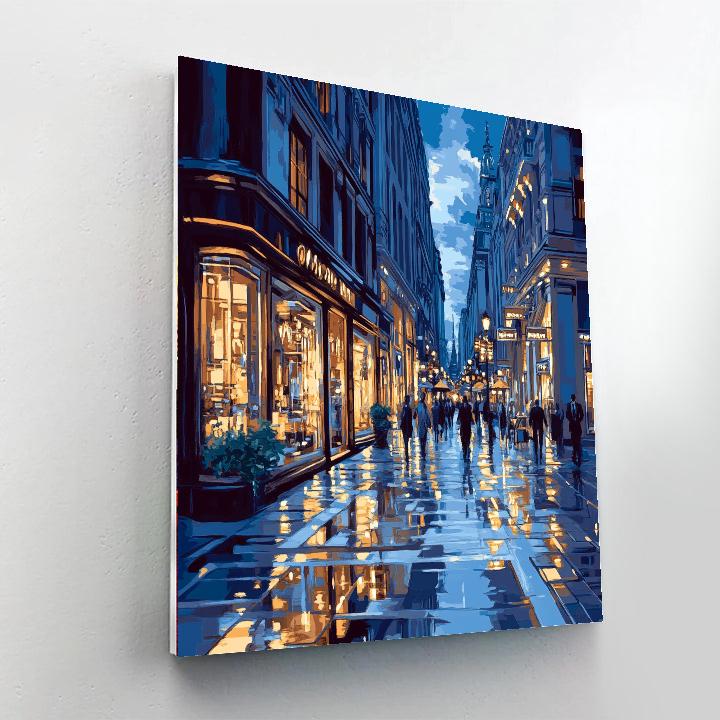 Ginza Neon Streets Tokyo Japan Paint by numbers kits