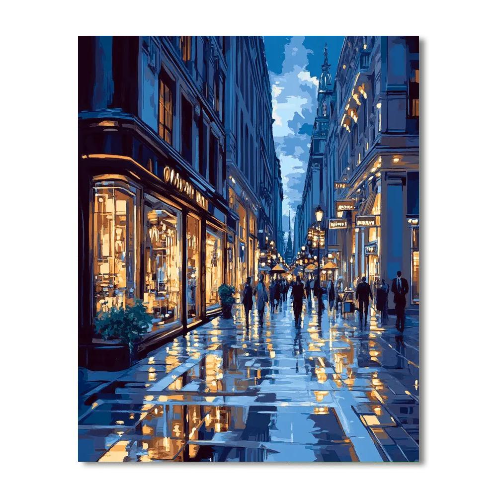 Ginza Neon Streets Tokyo Japan Paint by numbers kits