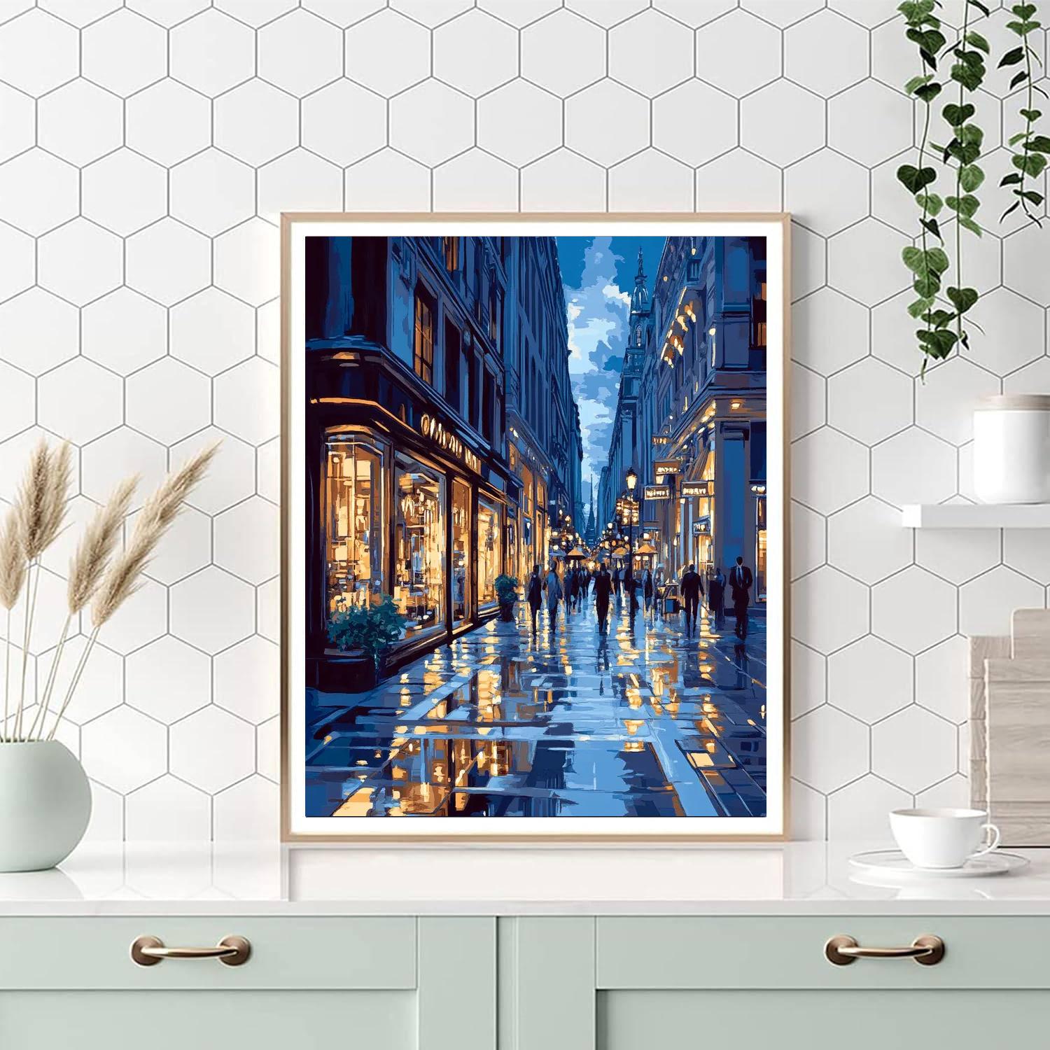 Ginza Neon Streets Tokyo Japan Paint by numbers kits