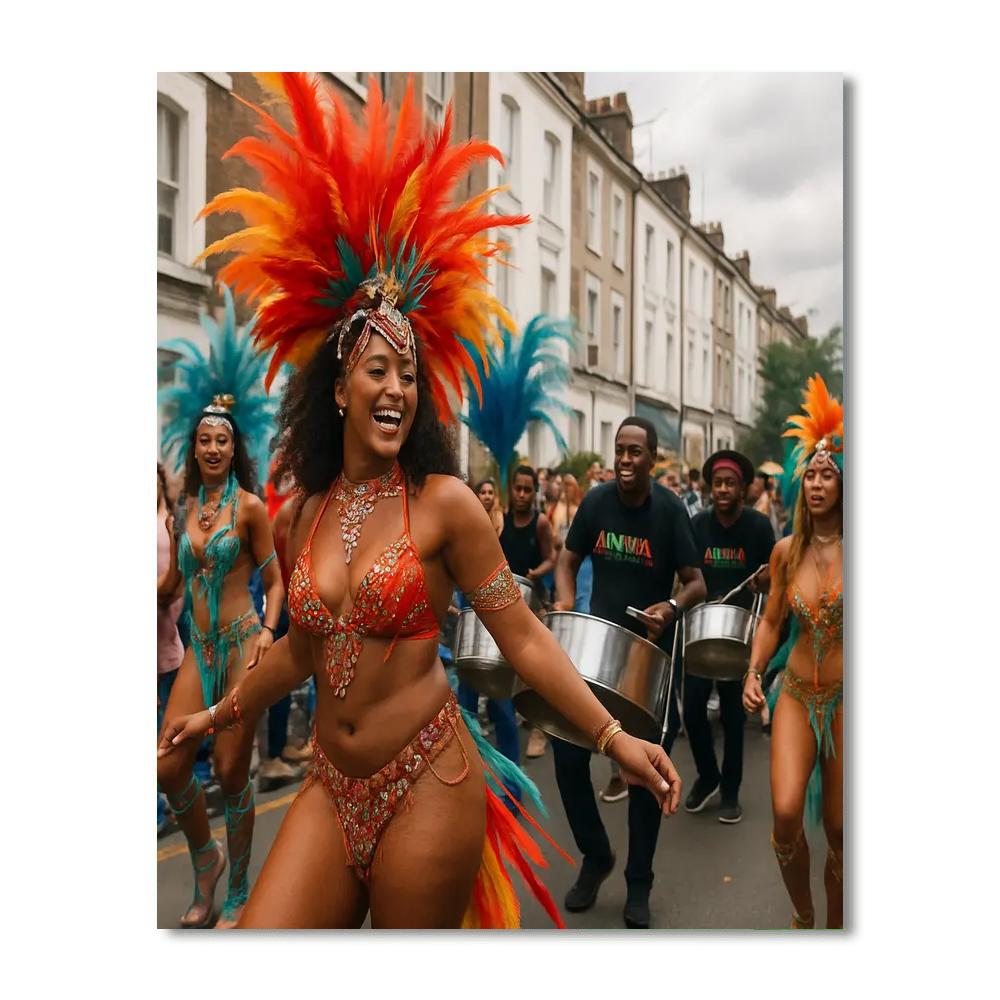 Carnival In Notting Hill painting number kit