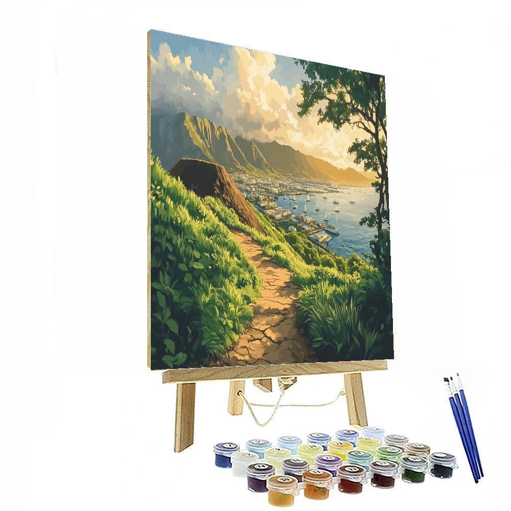 Mount Eden Lookout Auckland New Zealand paint by number