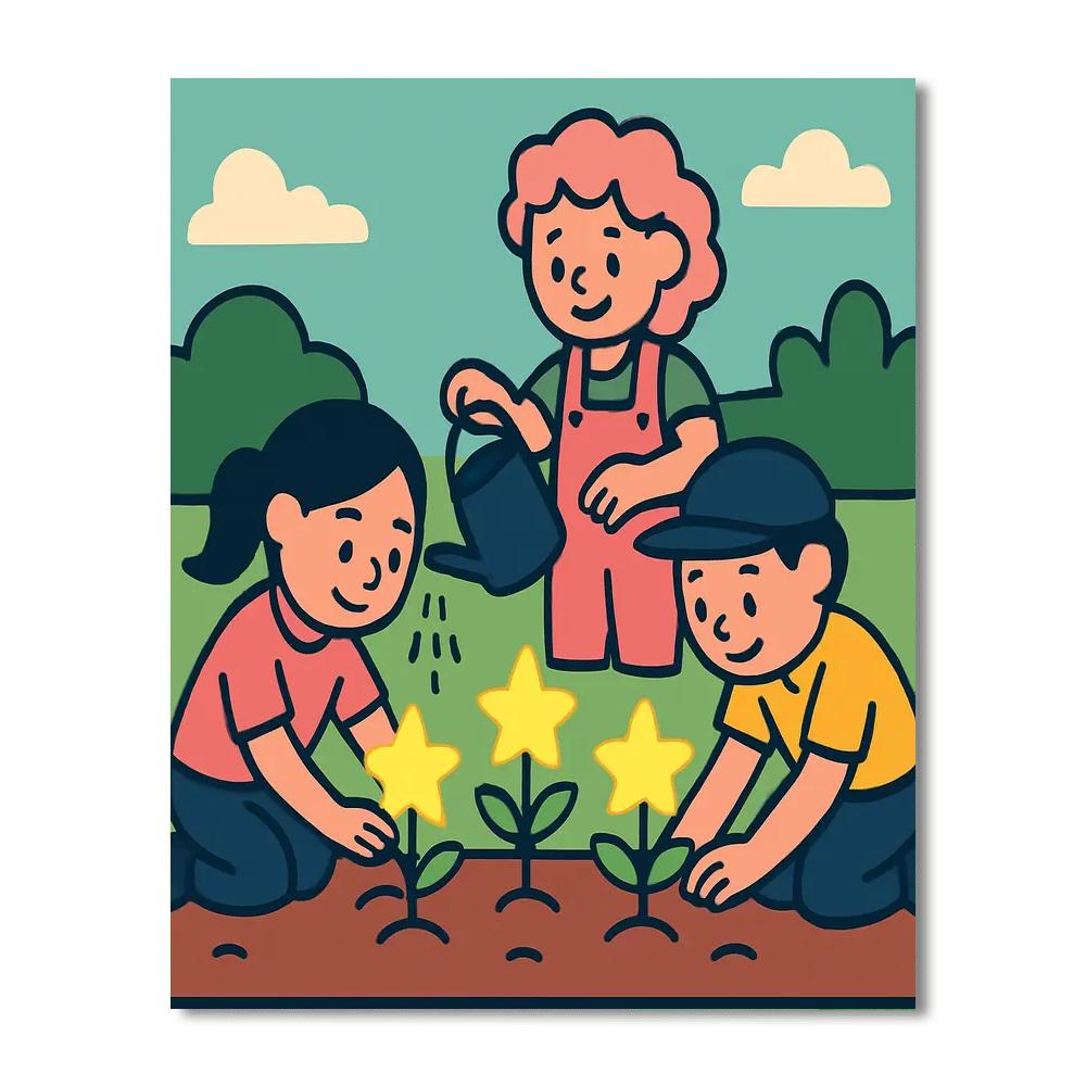 Star Seedlings Paint by numbers kits