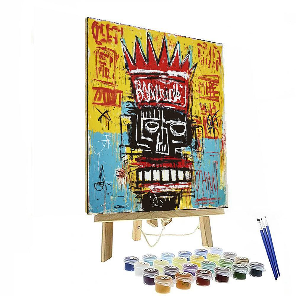 Jean-Michel Basquiat Inspired Urban Street Art paint by number