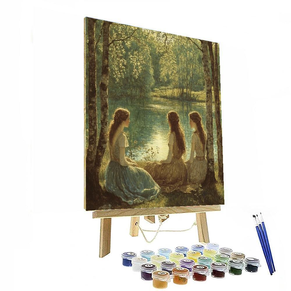 John William Waterhouse Inspired Mythological Nymphs Numbered painting kits