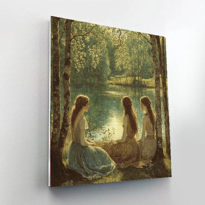 John William Waterhouse Inspired Mythological Nymphs Numbered painting kits