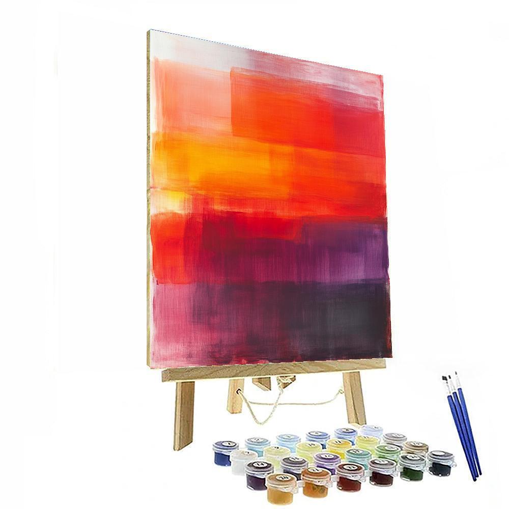 Mark Rothko Inspired Abstract Emotional Blocks Numbered painting kits