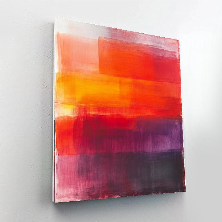 Mark Rothko Inspired Abstract Emotional Blocks Numbered painting kits