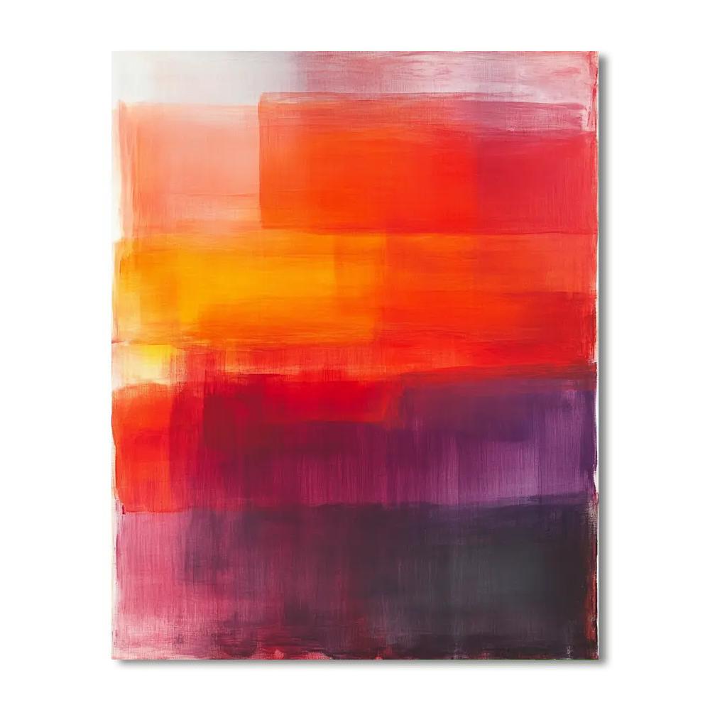 Mark Rothko Inspired Abstract Emotional Blocks Numbered painting kits