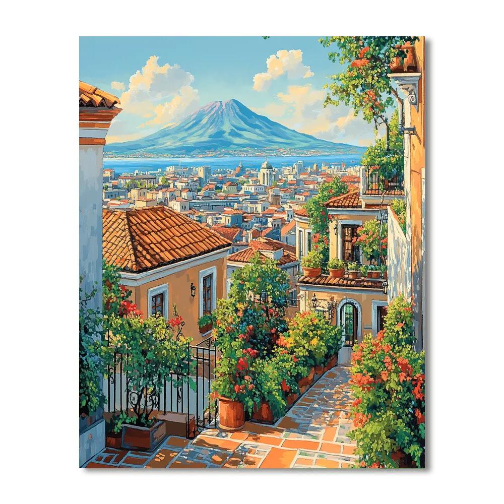 Rooftop Gardens Of Mexico City Centro Historico Mexico Painting by numbers kit