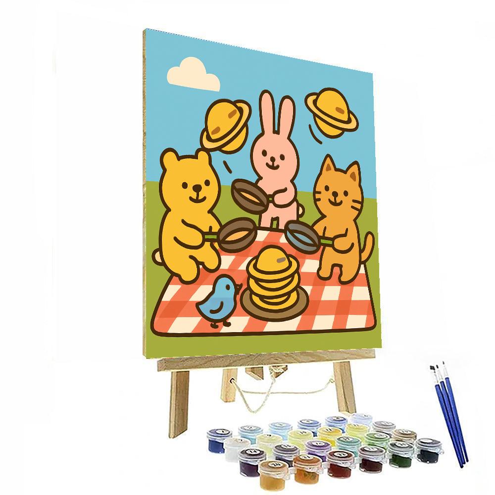 Planet Pancake Picnic Painting by numbers kit