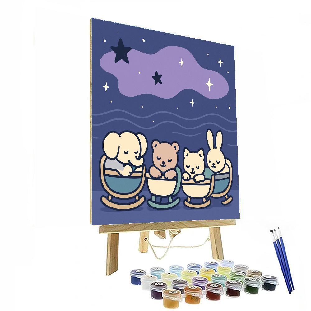 Nebula Night Nursery Painting by numbers kit