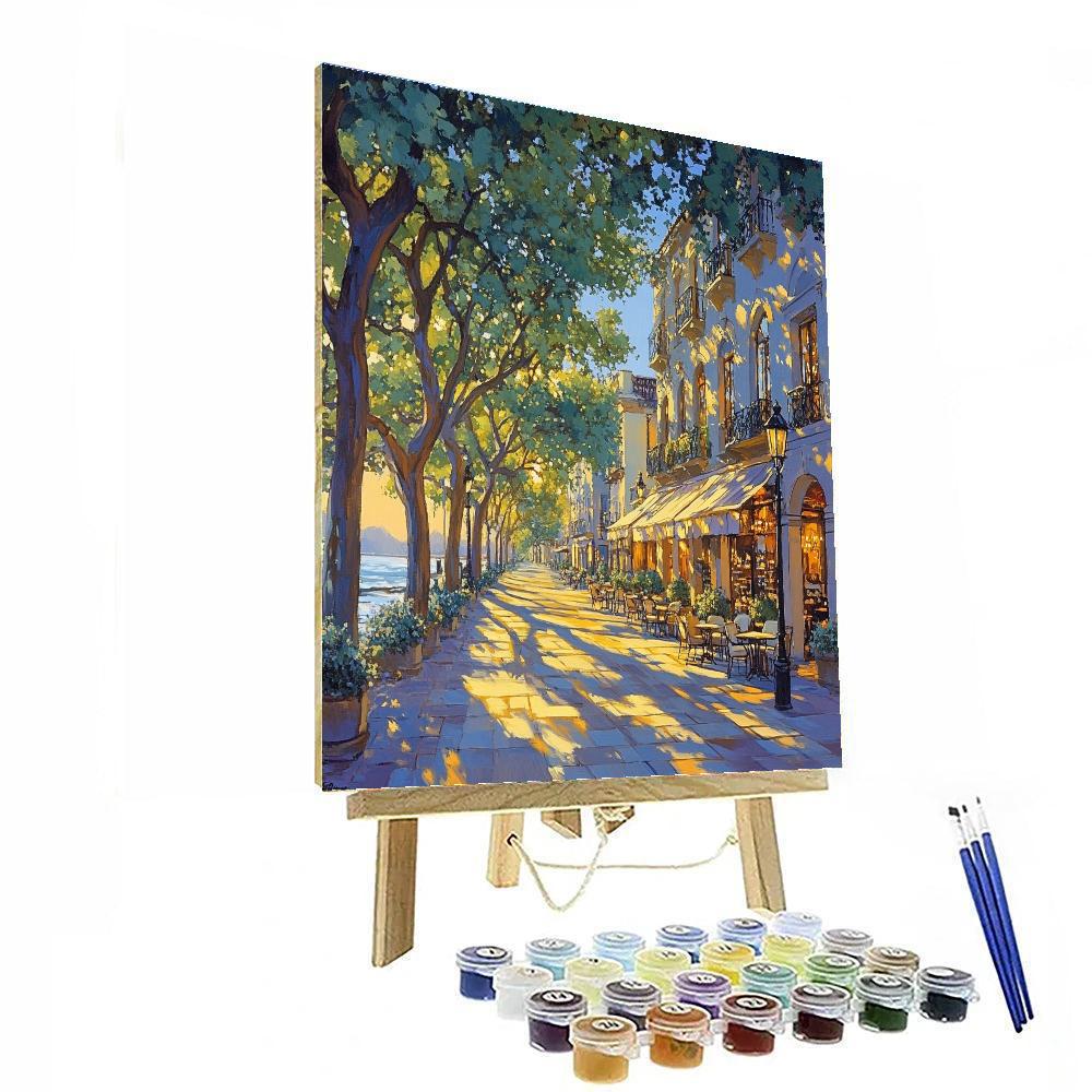 Milla De Oro Avenue Madrid Spain Paint by numbers art