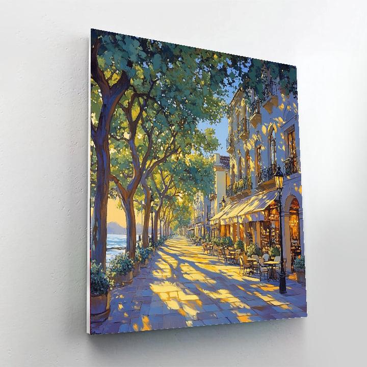 Milla De Oro Avenue Madrid Spain Paint by numbers art