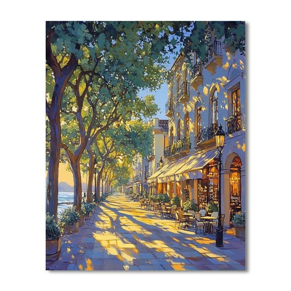 Milla De Oro Avenue Madrid Spain Paint by numbers art