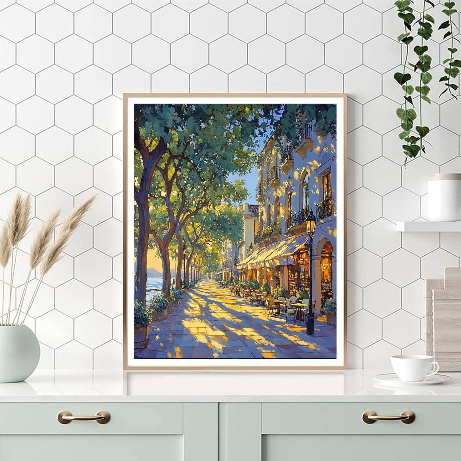 Milla De Oro Avenue Madrid Spain Paint by numbers art