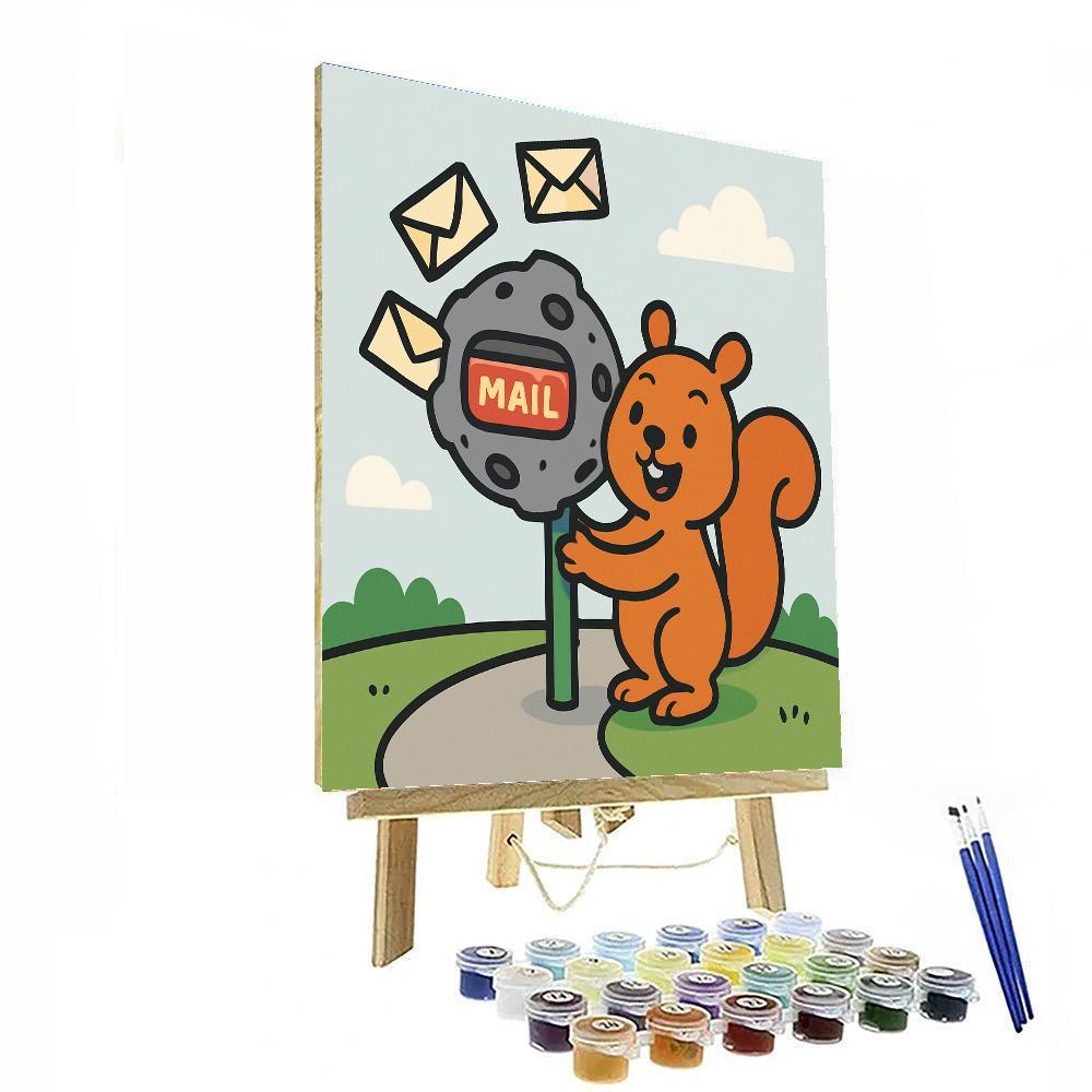 Meteorite Mailbox Painting by numbers kit