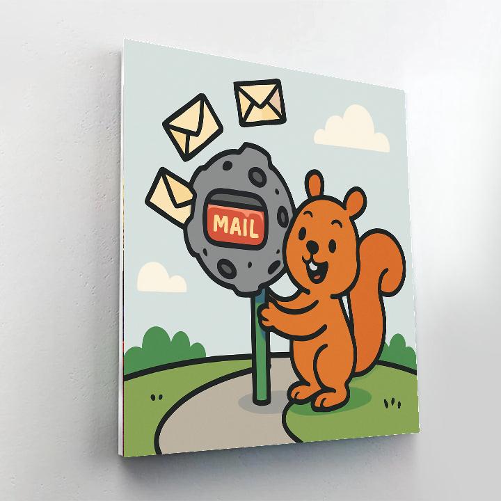 Meteorite Mailbox Painting by numbers kit