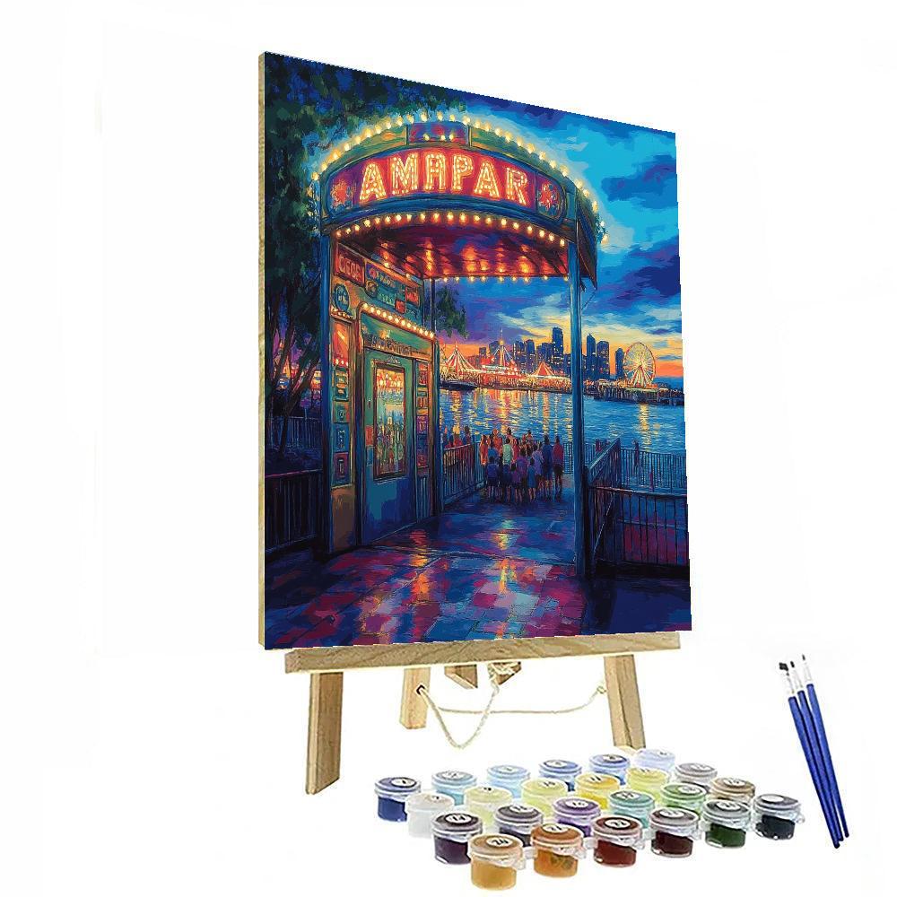 Luna Park Entrance View Sydney Australia Number painting