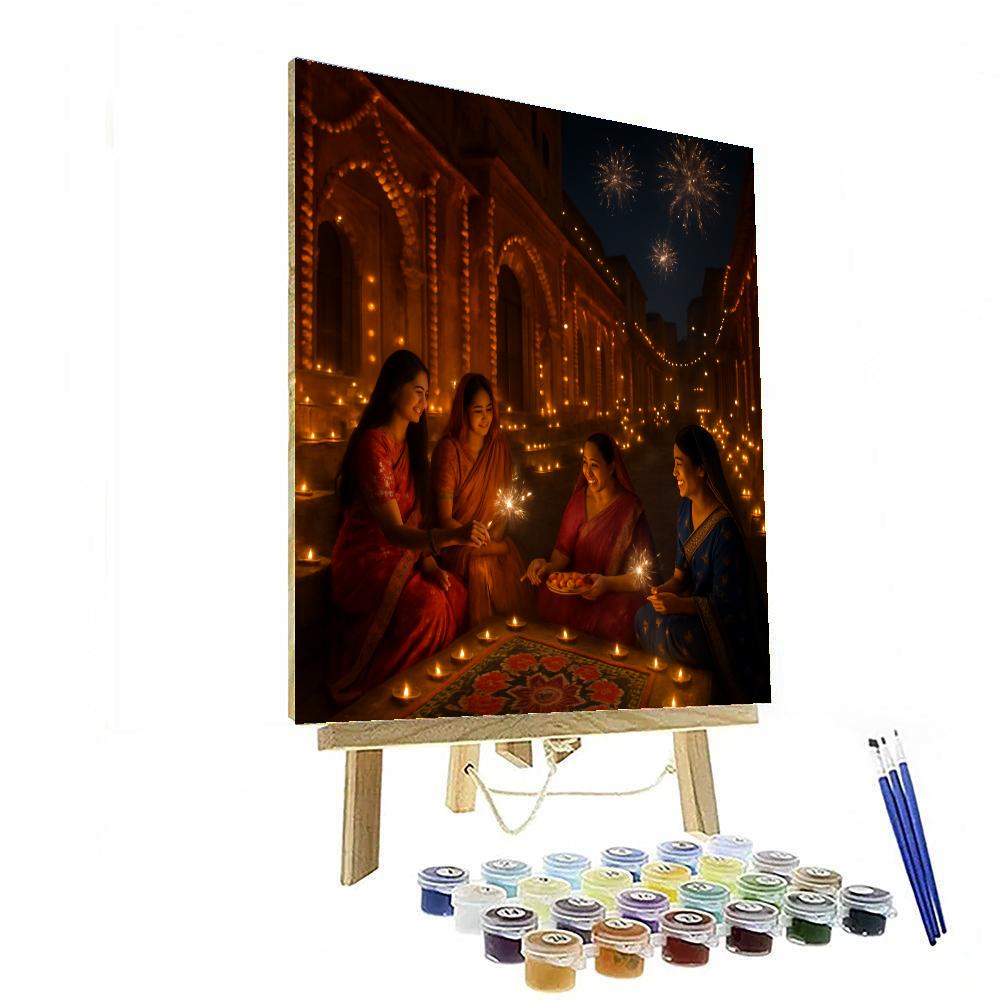 Diwali Night In Jaipur paint by number