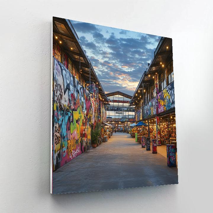 NDSM Wharf Industrial Art Amsterdam Netherlands Number painting