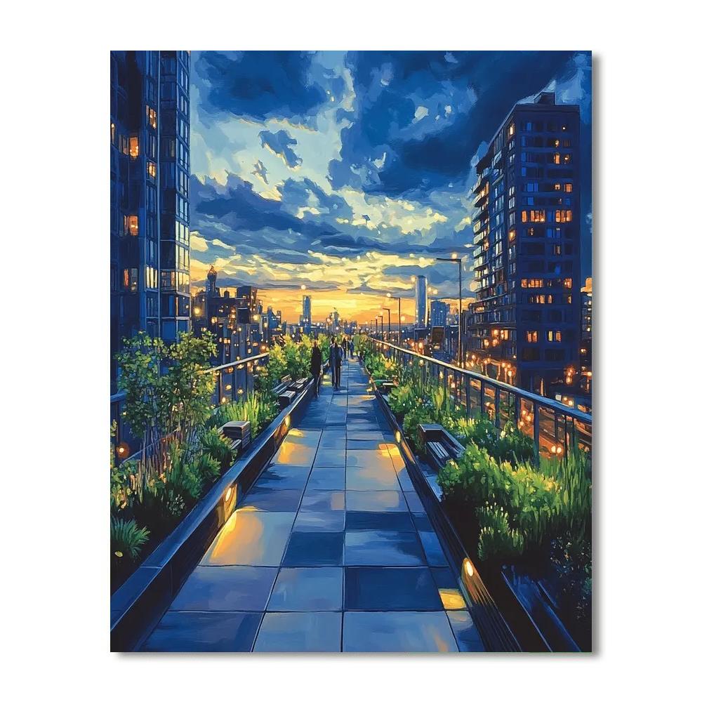 Seoullo 7017 Skygarden Seoul South Korea Paint by numbers kits